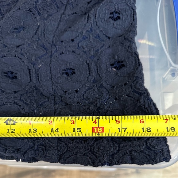 Anthropologie Tabitha Delphinium Knit Lace Blazer Navy Blue Wedding Summ… - Picture 10 of 10